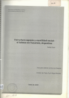 Estructura agraria y movilidad social
