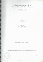 Génesis y estructura de la Teoría General de Lord Keynes