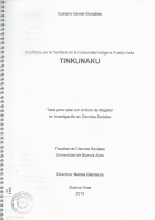 Conflictos por el territorio en la Comunidad Indígena Pueblo Kolla Tinkunaku
