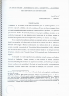 La medición de las pobrezas en la Argentina
