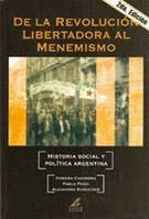 De la Revolución Libertadora al menemismo